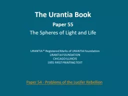 The Urantia Book Paper 55