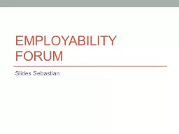 Employability Forum Student Perspectives