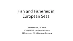 Fish   and   Fisheries  in European