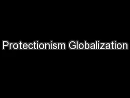 Protectionism Globalization