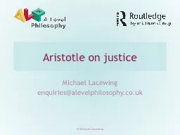 Aristotle on  justice Michael Lacewing