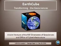 EarthCube Transforming the Geosciences