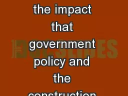 Standard 4.1 Summarize the impact that government policy and the construction of the transcontinent