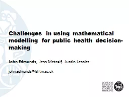 Challenges in using mathematical