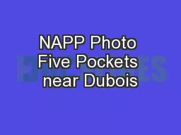 NAPP Photo Five Pockets near Dubois