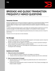 Brocade and qlogic transaction frequently asked questions