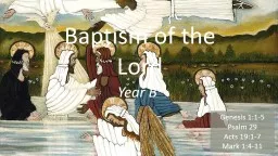 Baptism of the Lord Year B