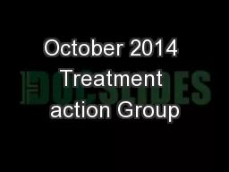 October 2014 Treatment action Group