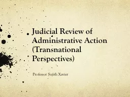 Judicial Review of Administrative Action (Transnational Perspectives)