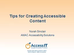 Norah Sinclair AMAC Accessibility Solutions