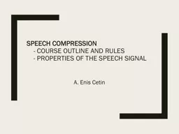 Speech  Compression