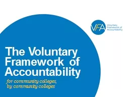 The Voluntary Framework of Accountability