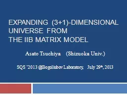 Expanding (3 1)-Dimensional universe from                        the IIB matrix model