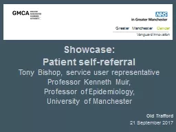 Showcase:  Patient self-referral