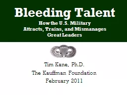 Bleeding Talent How the U.S. Military