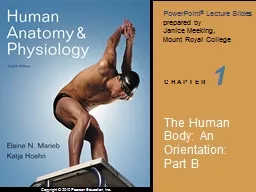 1     The Human Body: An Orientation: Part B