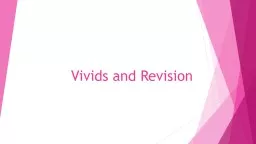 Vivids  and Revision What Are Vivid Words?