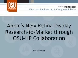 Apple’s  New Retina Display Research-to-Market through OSU-HP Collaboration