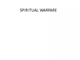 SPIRITUAL WARFARE Appendix