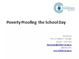 Poverty Proofing the School Day