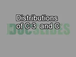 Distributions of C 3  and C