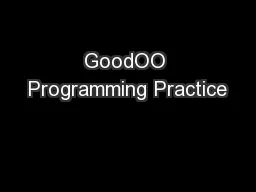 GoodOO Programming Practice