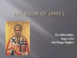 The Book of James Dr. John Oakes
