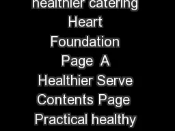 A Healthier Serve The Heart Foundations Guide to healthier catering Heart Foundation Page