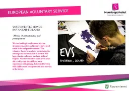 European  Voluntary  Service