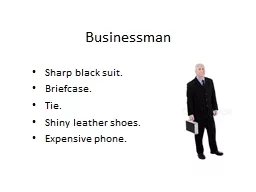 Businessman Sharp black suit.