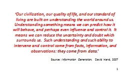 ‘Our civilization, our quality of life, and our standard of living are built on understanding