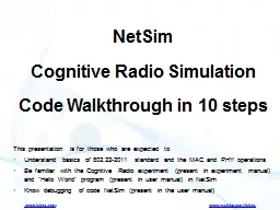 NetSim   Cognitive Radio Simulation