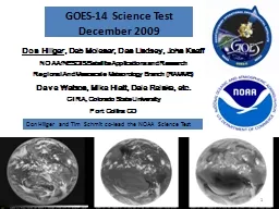 GOES-14 Science Test December 2009