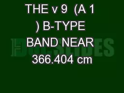 THE ν 9  (A 1 ) B-TYPE BAND NEAR 366.404 cm