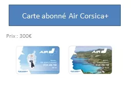 Carte abonné Air Corsica