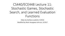 CS440/ECE448  Lecture  11: