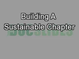Building A Sustainable Chapter
