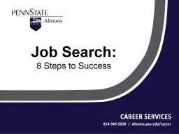 Job Search: 8 Steps to Success