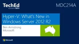 Hyper-V: What's New in Windows Server 2012 R2