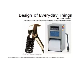 Design of Everyday  Things