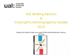 VLE Briefing Session  &