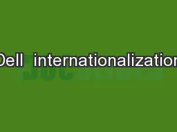 Dell  internationalization