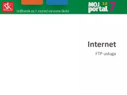 Internet FTP usluga Internet omogućuje