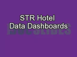 STR Hotel Data Dashboards
