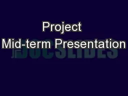 Project Mid-term Presentation