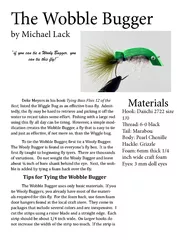 e Wobble Bugger by Michael Lack Materials Hook Daiichi