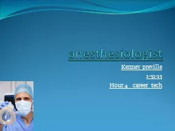 anesthesiologist Kenney preville