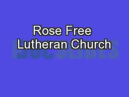 Rose Free Lutheran Church
