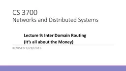 CS 3700  Networks and Distributed Systems