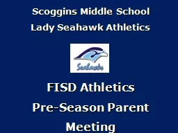 Scoggins Middle School Lady Seahawk Athletics